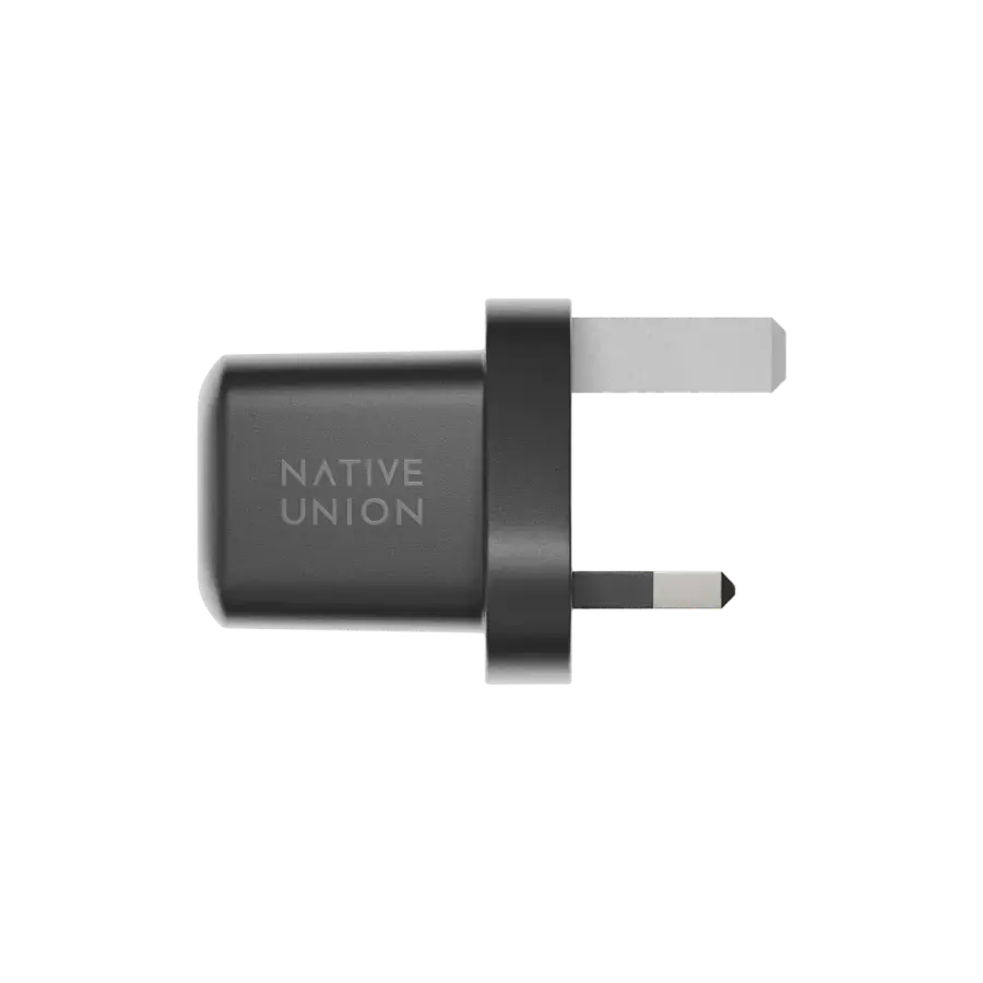 Зарядний пристрій Native Union Fast GaN Charger PD 30W USB-C Port Black (FAST-PD30-2-BLK-EU)