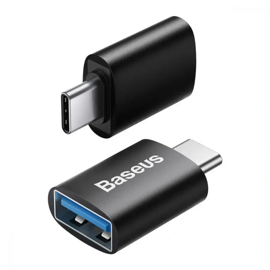 Адаптер USB Type-C Baseus Ingenuity Series Mini OTG Adaptor Type-C to USB-A 3.1 Black (ZJJQ000001)