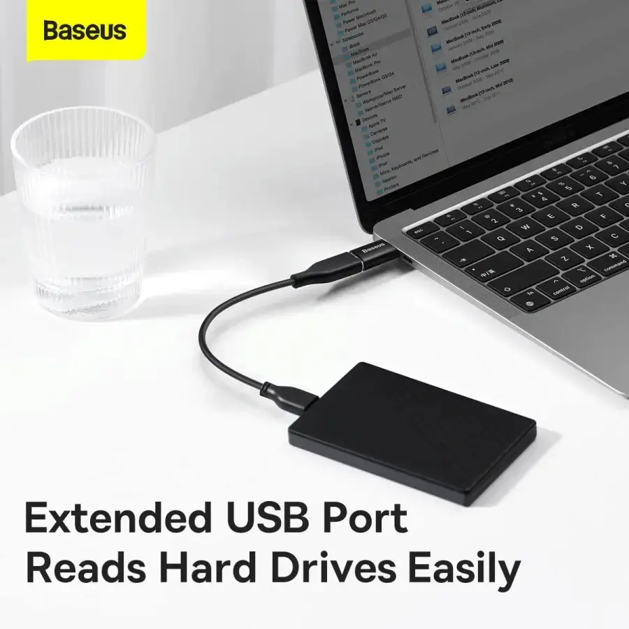 Адаптер USB Type-C Baseus Ingenuity Series Mini OTG Adaptor Type-C to USB-A 3.1 Black (ZJJQ000001)