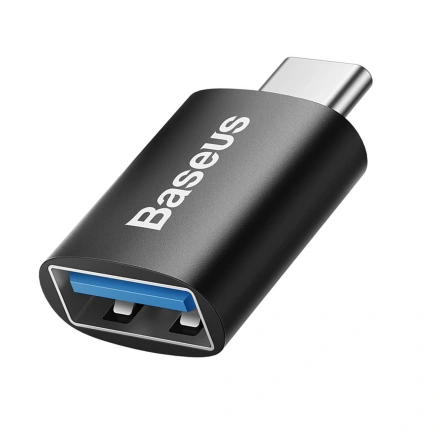 Адаптер USB Type-C Baseus Ingenuity Series Mini OTG Adaptor Type-C to USB-A 3.1 Black (ZJJQ000001)