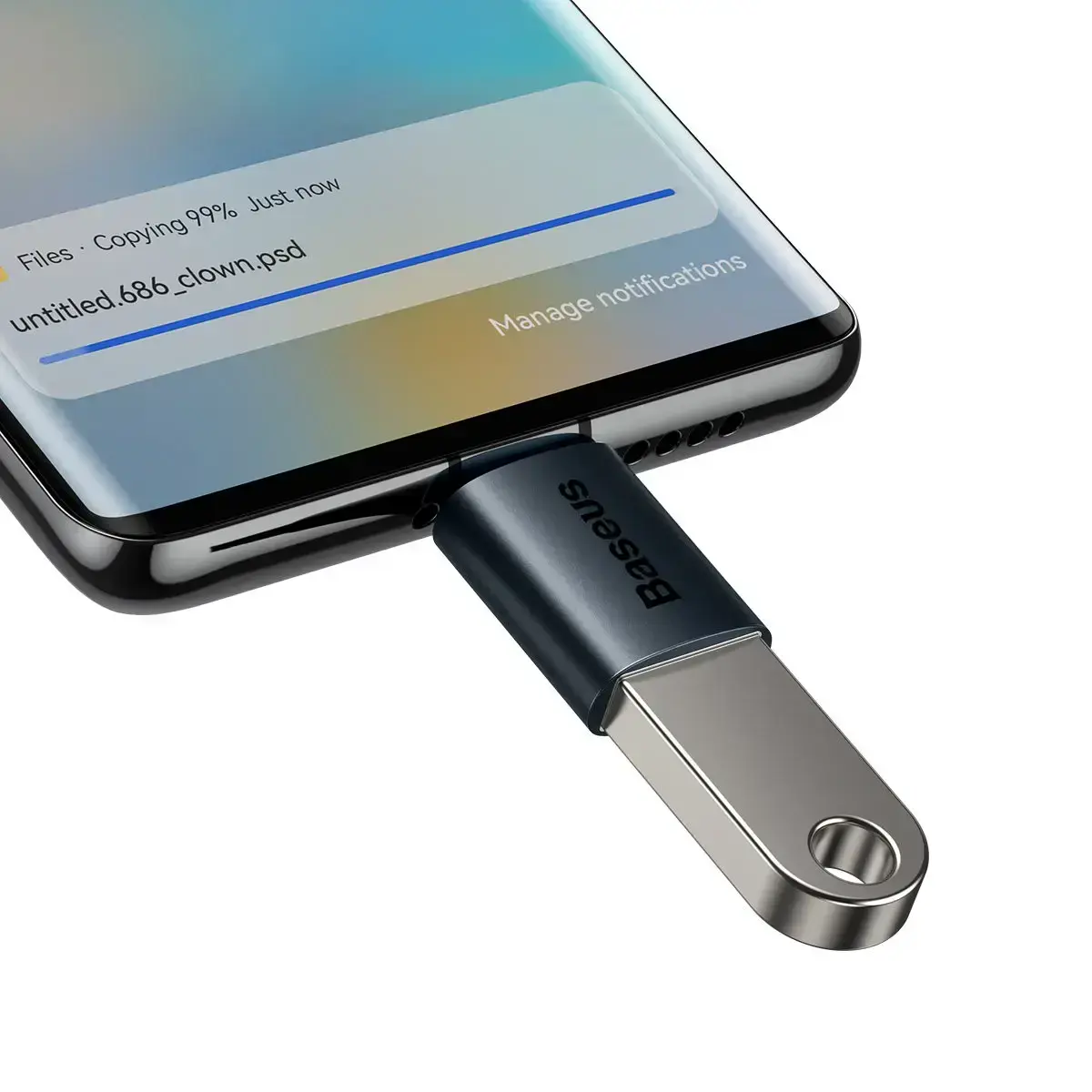 Адаптер USB Type-C Baseus Ingenuity Series Type-C Male to USB 3.1 Female Mini OTG Blue (ZJJQ000003)