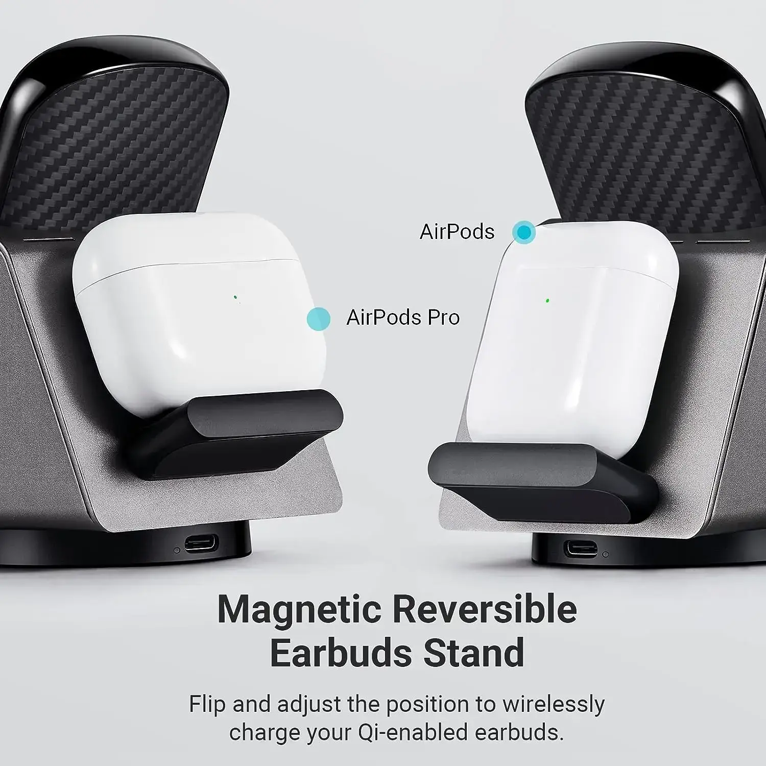 Бездротовий зарядний пристрій 2-в-1 Pitaka MagEZ Slider 2 with Portable Magsafe Battery Pack - Twill Black/Grey (SL2301)