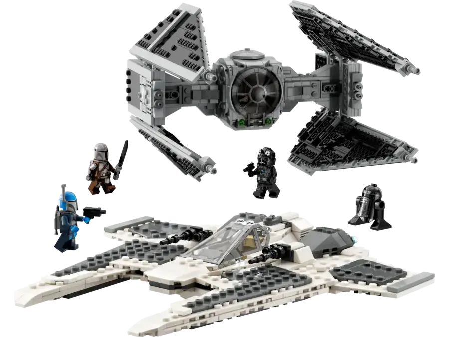 Блоковий конструктор LEGO Star Wars Мандалорський винищувач проти Перехоплювача TIE (75348)