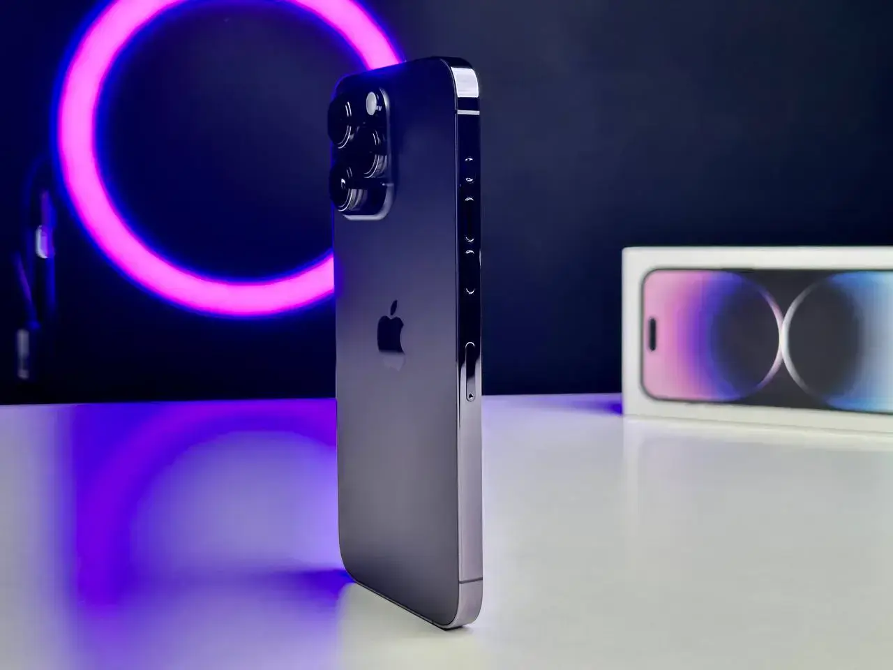 OPEN BOX Apple iPhone 14 Pro Max 128GB Deep Purple (MQ9T3)🔋100% (Стан - 10/10, Комплект - повний | гарантія - 6 міс.)