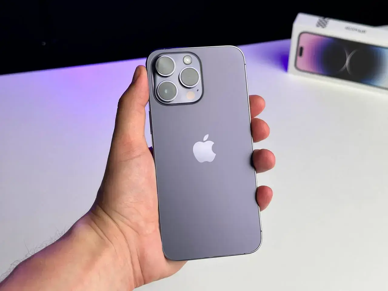 OPEN BOX Apple iPhone 14 Pro Max 128GB Deep Purple (MQ9T3)🔋100% (Стан - 10/10, Комплект - повний | гарантія - 6 міс.)
