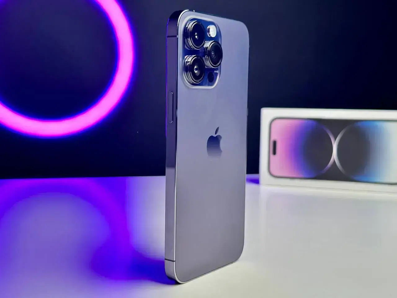 OPEN BOX Apple iPhone 14 Pro Max 128GB Deep Purple (MQ9T3)🔋100% (Стан - 10/10, Комплект - повний | гарантія - 6 міс.)