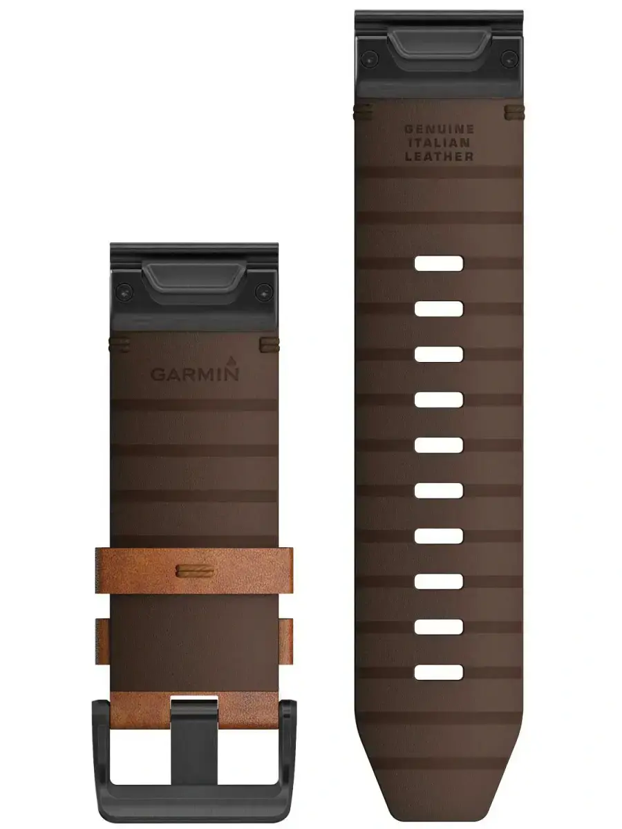 Ремешок Garmin QuickFit 26 Watch Bands Leather - Chestnut (010-12864-05)