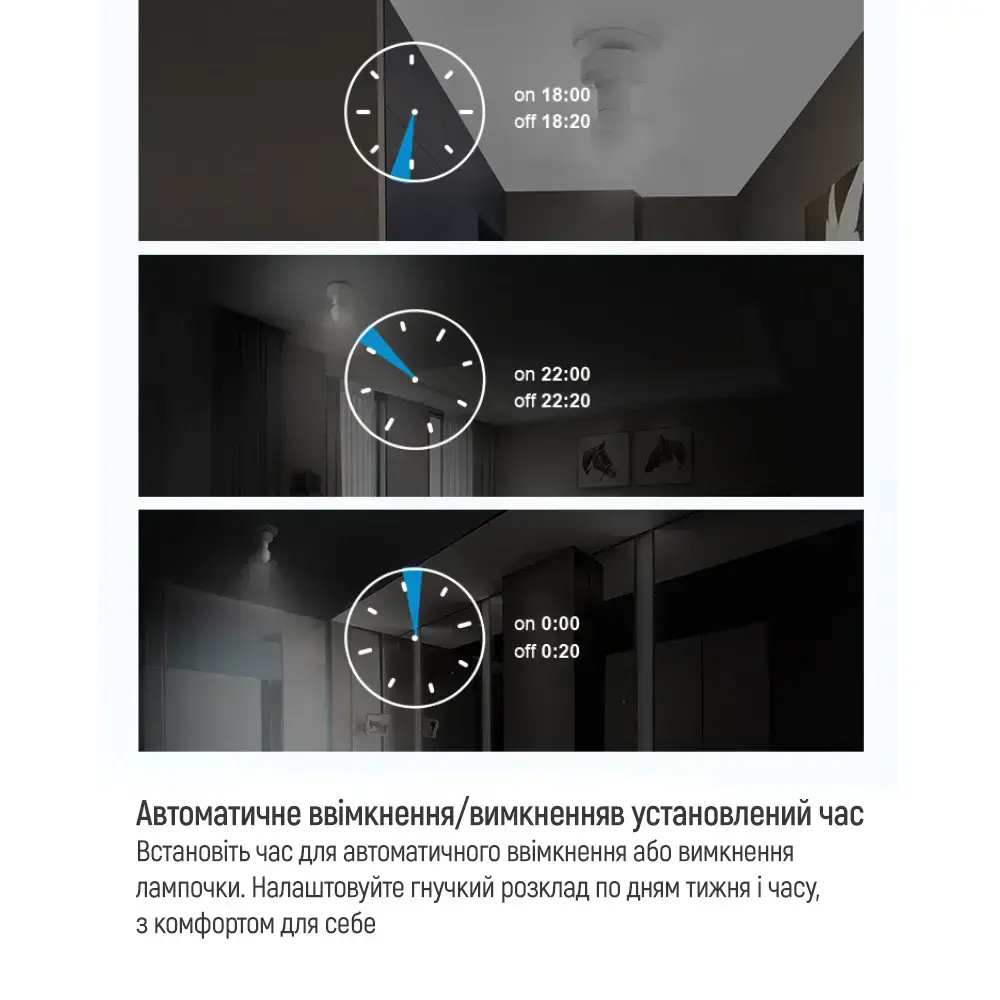 Умный Wi-Fi патрон ColorWay для лампочки E27
