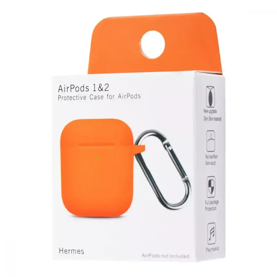 Силиконовый чехол для AirPods 1/2 - Orange