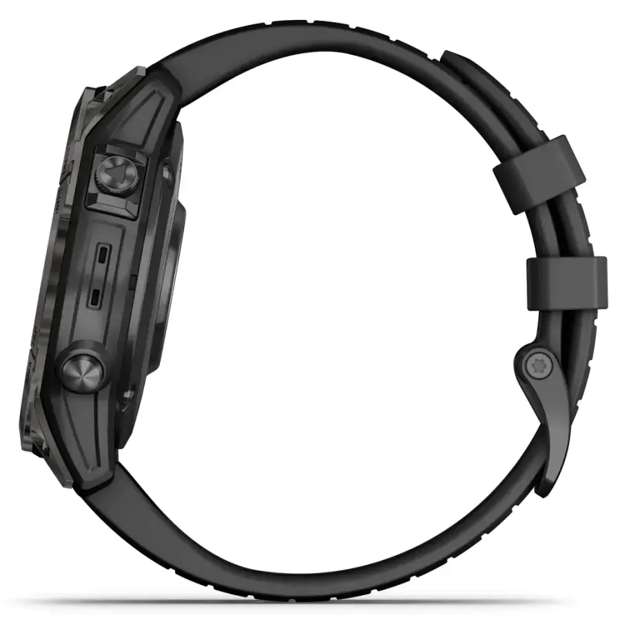 Смарт-годинник Garmin Fenix 7 Pro Sapphire Solar Edition | 47 мм Carbon Grey DLC Titanium with Black Band (010-02777-11)