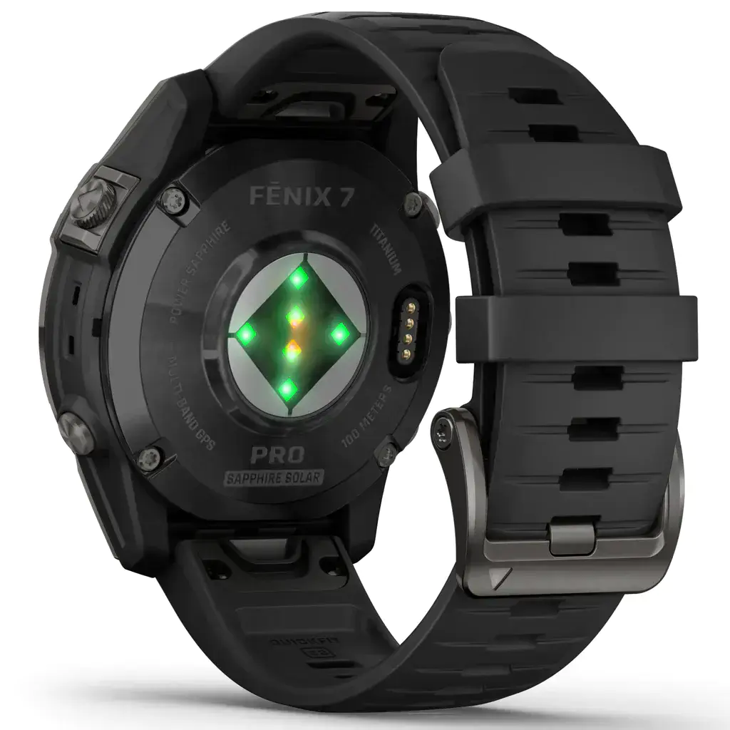 Смарт-годинник Garmin Fenix 7 Pro Sapphire Solar Edition | 47 мм Carbon Grey DLC Titanium with Black Band (010-02777-11)