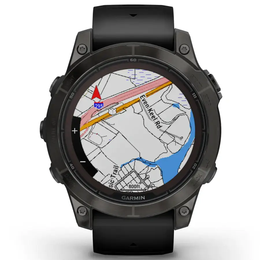 Смарт-годинник Garmin Fenix 7 Pro Sapphire Solar Edition | 47 мм Carbon Grey DLC Titanium with Black Band (010-02777-11)