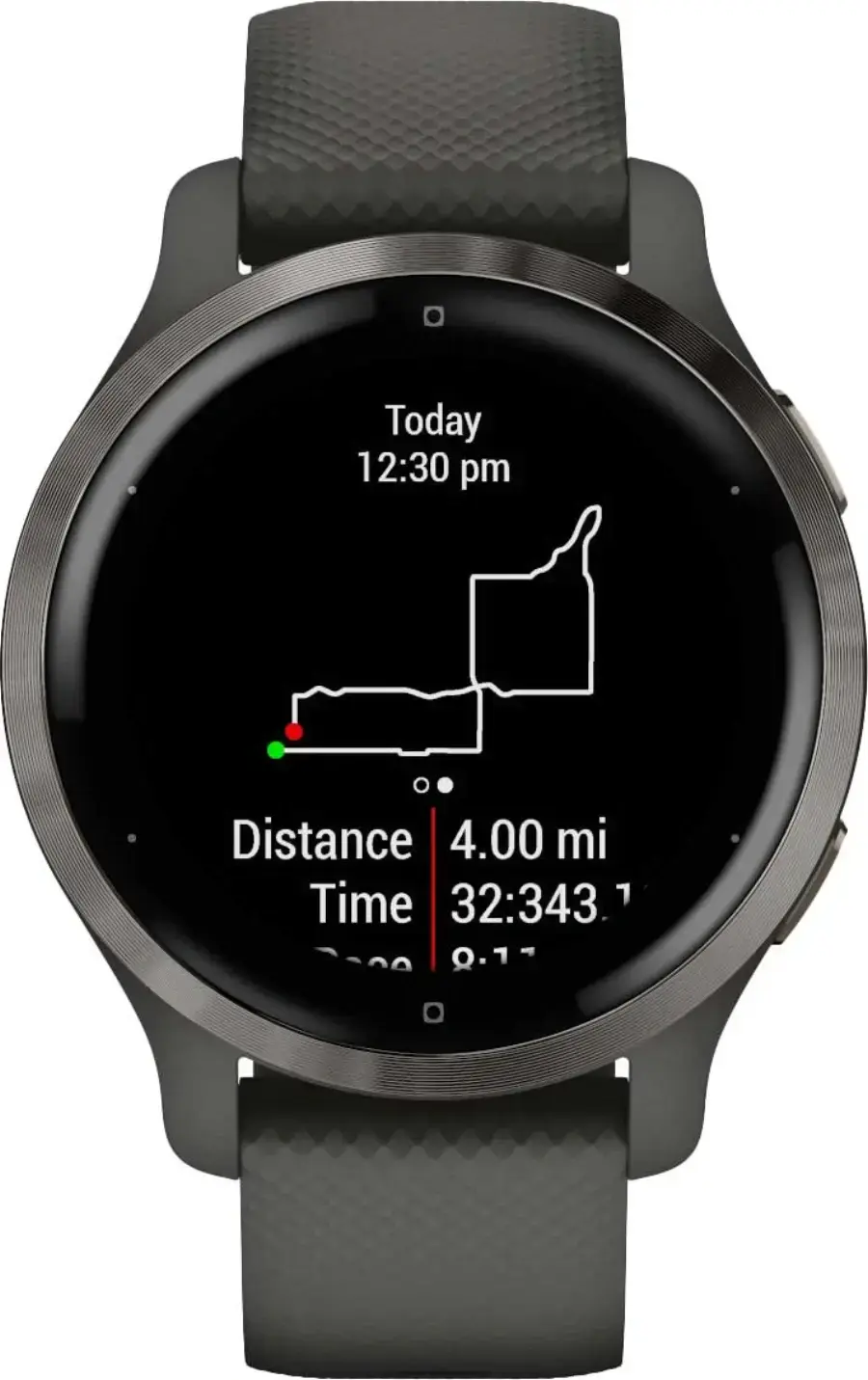 Смарт-годинник Garmin Venu 2S Slate Bezel with Graphite Case and Silicone Band (010-02429-10/00)