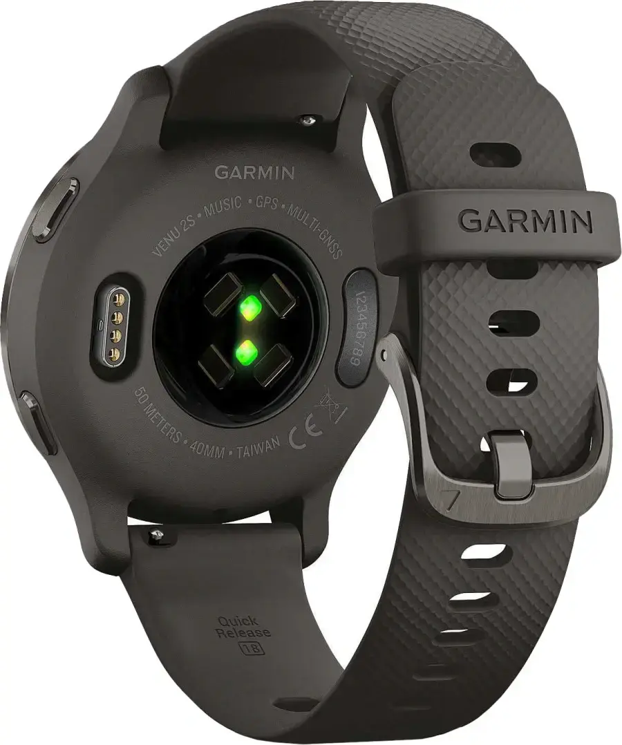 Смарт-годинник Garmin Venu 2S Slate Bezel with Graphite Case and Silicone Band (010-02429-10/00)