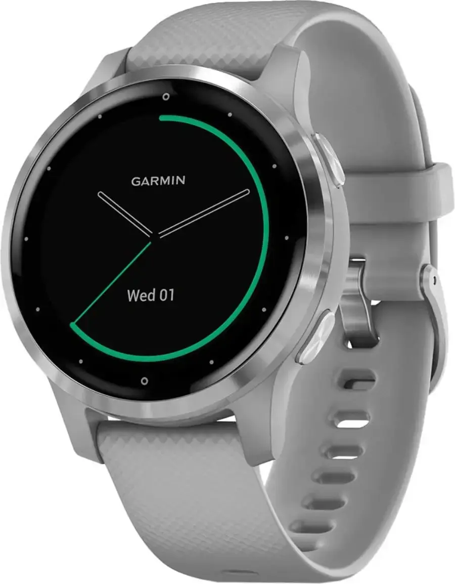 Смарт-годинник Garmin vivoactive 4S Powder Gray/Silver (010-02172-02/010-02172-01)