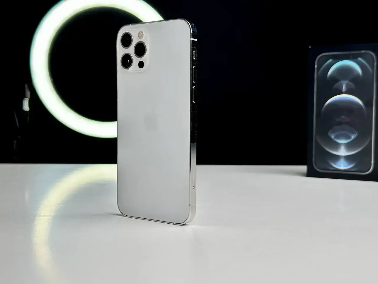 USED Apple iPhone 12 Pro 128GB Silver (MGLP3, MGML3)🔋100% (Состояние - 9/10, Комплект - iPhone, коробка | гарантия - 1 мес.)