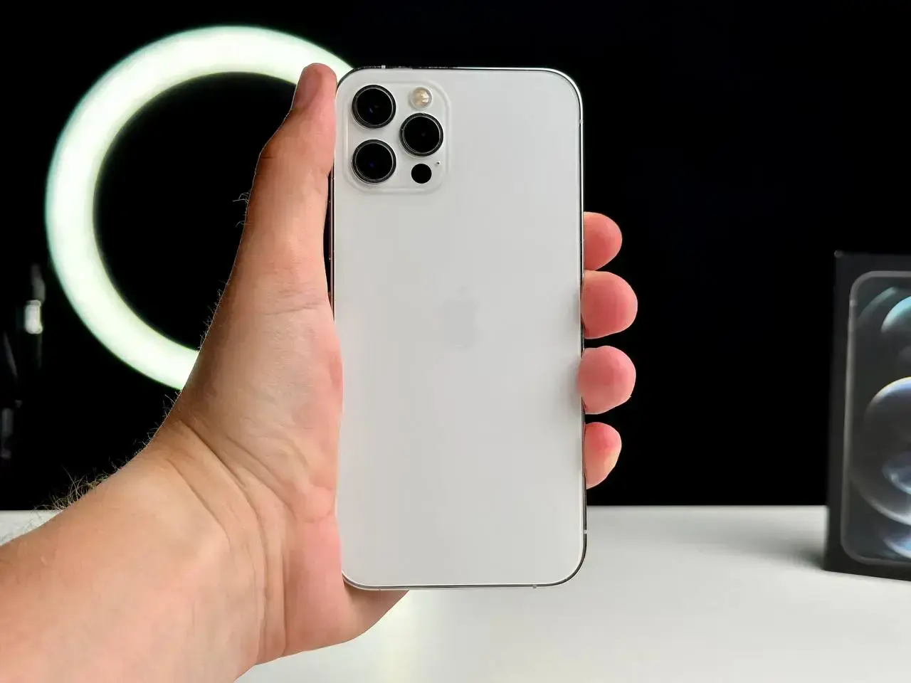 USED Apple iPhone 12 Pro 128GB Silver (MGLP3, MGML3)🔋100% (Состояние - 9/10, Комплект - iPhone, коробка | гарантия - 1 мес.)