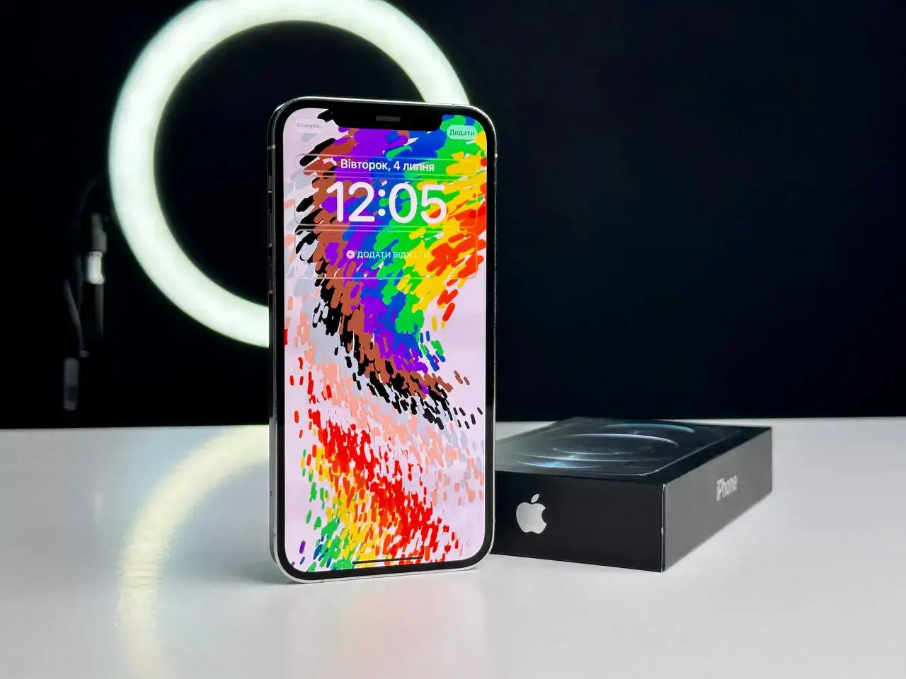 USED Apple iPhone 12 Pro 128GB Silver (MGLP3, MGML3)🔋100% (Состояние - 9/10, Комплект - iPhone, коробка | гарантия - 1 мес.)