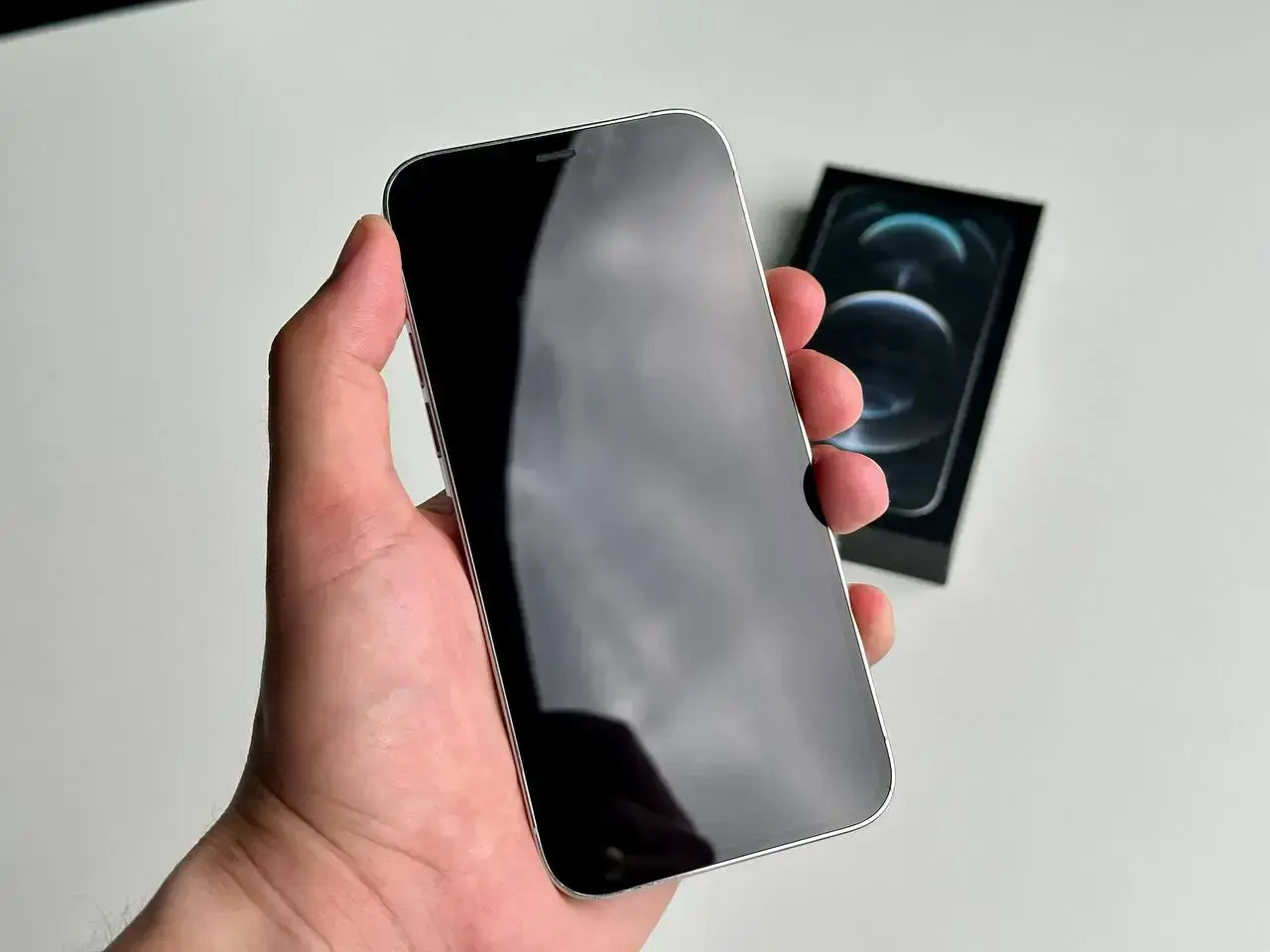 USED Apple iPhone 12 Pro 128GB Silver (MGLP3, MGML3)🔋100% (Состояние - 9/10, Комплект - iPhone, коробка | гарантия - 1 мес.)