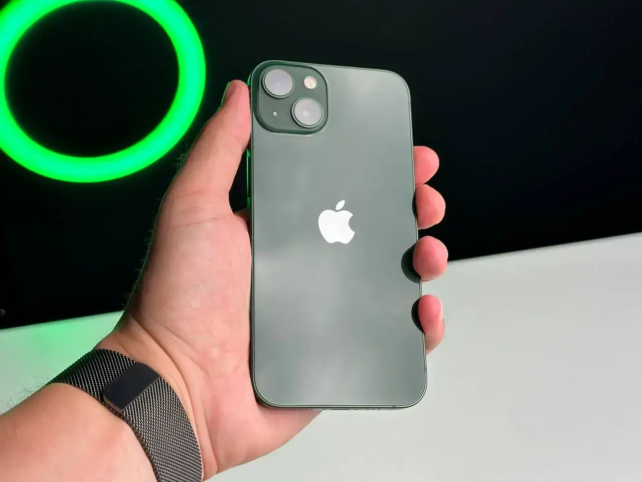 USED Apple iPhone 13 256GB Green (MNGE3, MNGL3)🔋91% (Стан - 9/10, Комплект - iPhone, кабель | гарантія - 1 міс.)