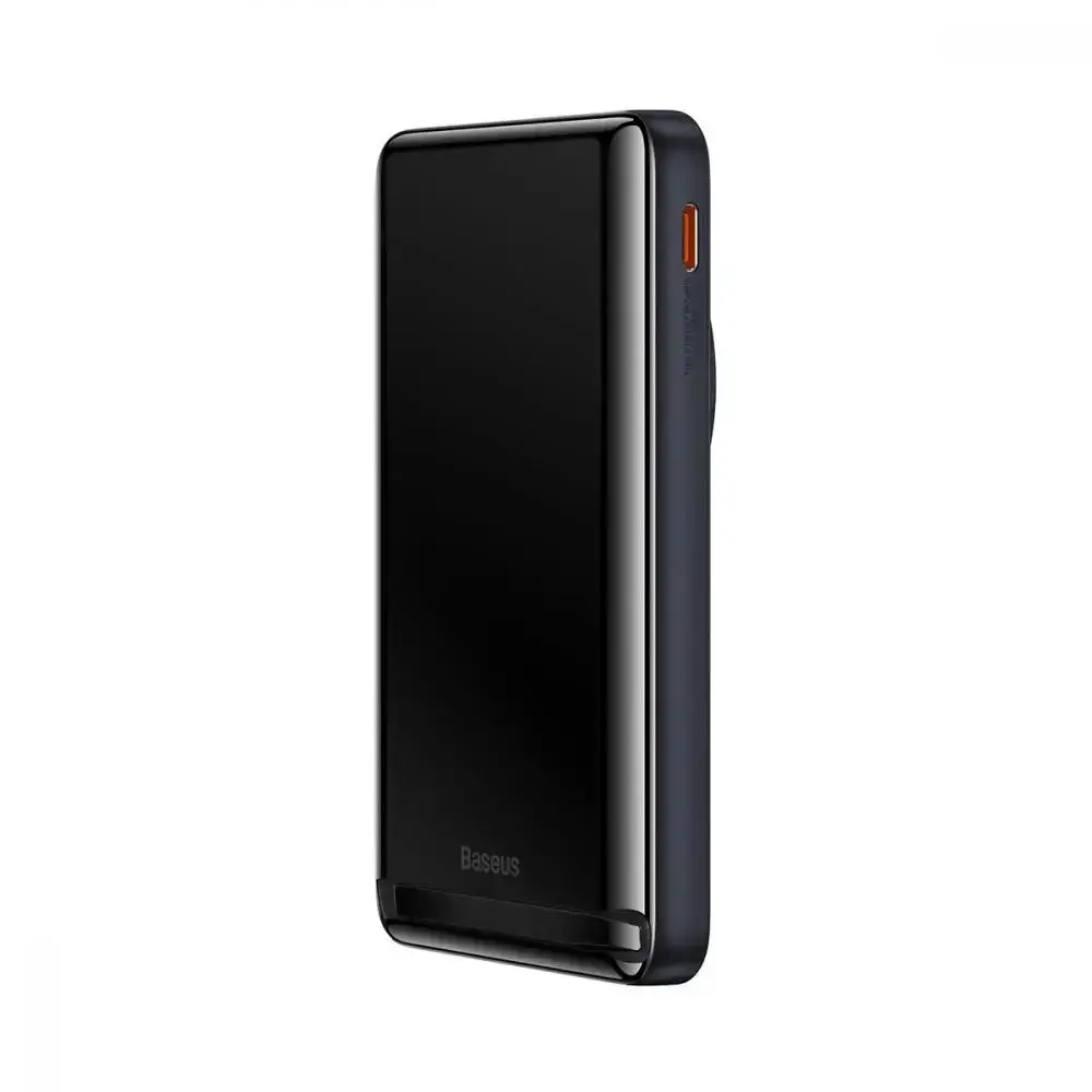 Зовнішній акумулятор (павербанк) Baseus Magnetic Bracket Wireless Fast Charging PowerBank 20W 10000mAh Overseas Edition - Blue (PPCX000203)