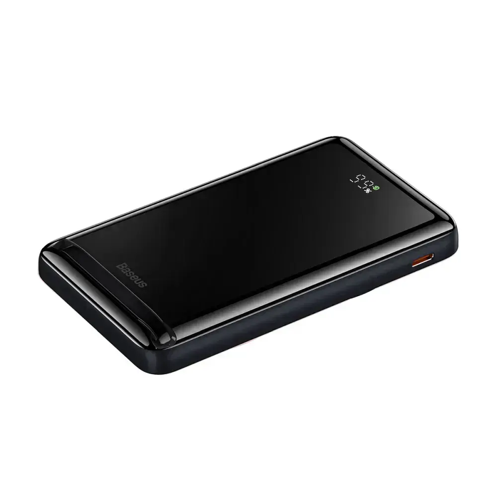 Зовнішній акумулятор (павербанк) Baseus Magnetic Bracket Wireless Fast Charging PowerBank 20W 10000mAh Overseas Edition - Blue (PPCX000203)