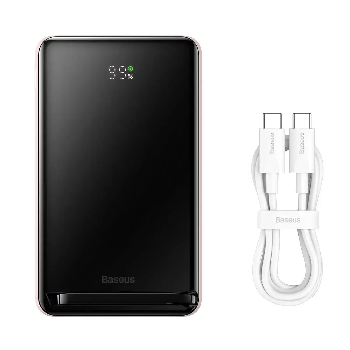 Внешний аккумулятор (павербанк) Baseus Magnetic Bracket Wireless Fast Charging PowerBank 20W 10000mAh - Pink (PPCX000204)