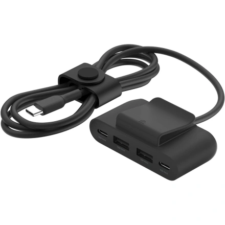 Концентратор Belkin BoostCharge 4-Port USB Power Extender 2.0m - Black (BUZ001bt2MBKB7)