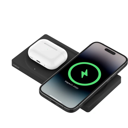 Беспроводная зарядная панель Belkin BoostCharge Pro 2-in-1 Wireless Charging Pad with Official MagSafe Charging 15W - Black (WIZ019ttBK)
