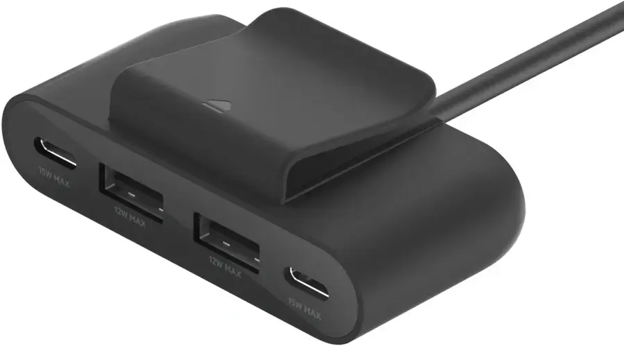 Концентратор Belkin BoostCharge 4-Port USB Power Extender 2.0m - Black (BUZ001bt2MBKB7)