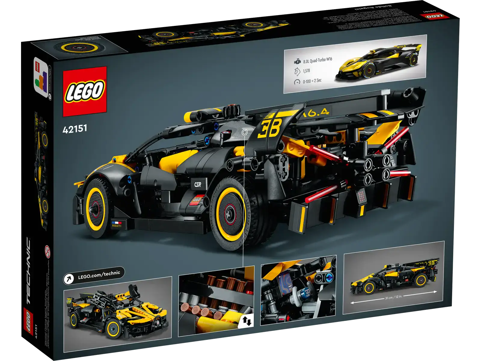Авто-конструктор LEGO Technic Bugatti Bolide (42151)