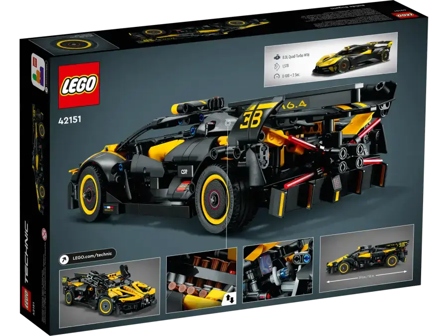 Авто-конструктор LEGO Technic Bugatti Bolide (42151)