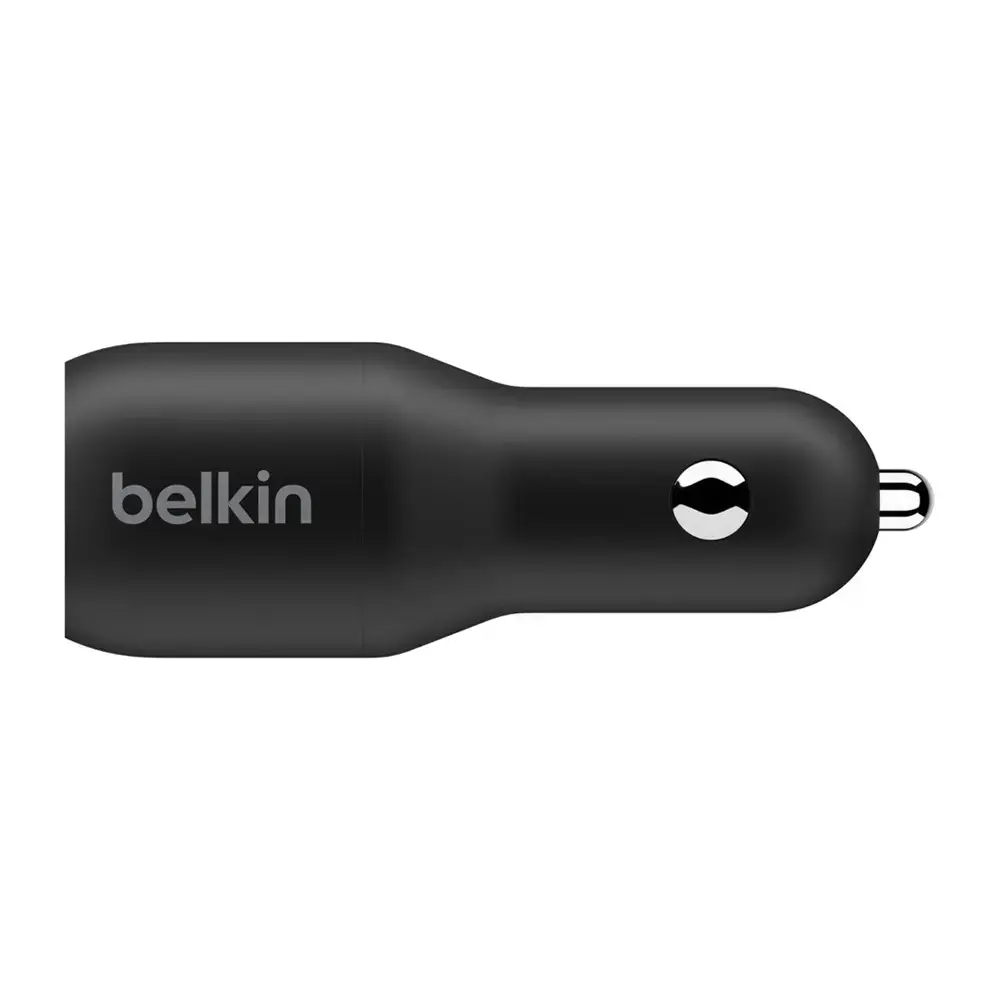 Автомобільний зарядний пристрій Belkin BoostCharge Dual USB-C Car Charger 36W - Black (CCB002btBK)