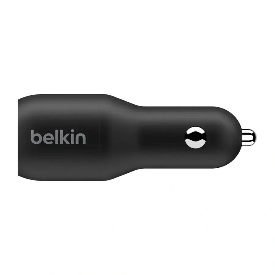 Автомобильное зарядное устройство Belkin BoostCharge Dual USB-C Car Charger 36W - Black (CCB002btBK)