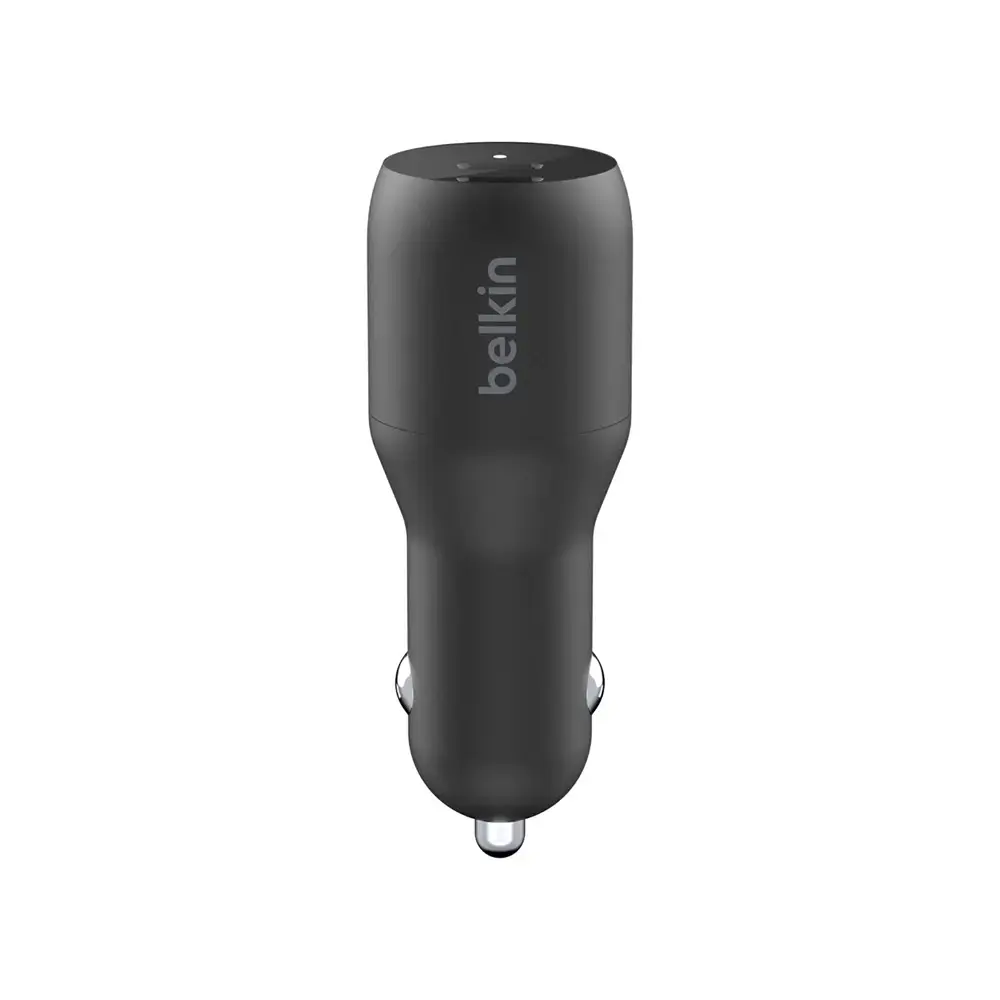 Автомобільний зарядний пристрій Belkin BoostCharge Dual USB-C Car Charger 36W - Black (CCB002btBK)