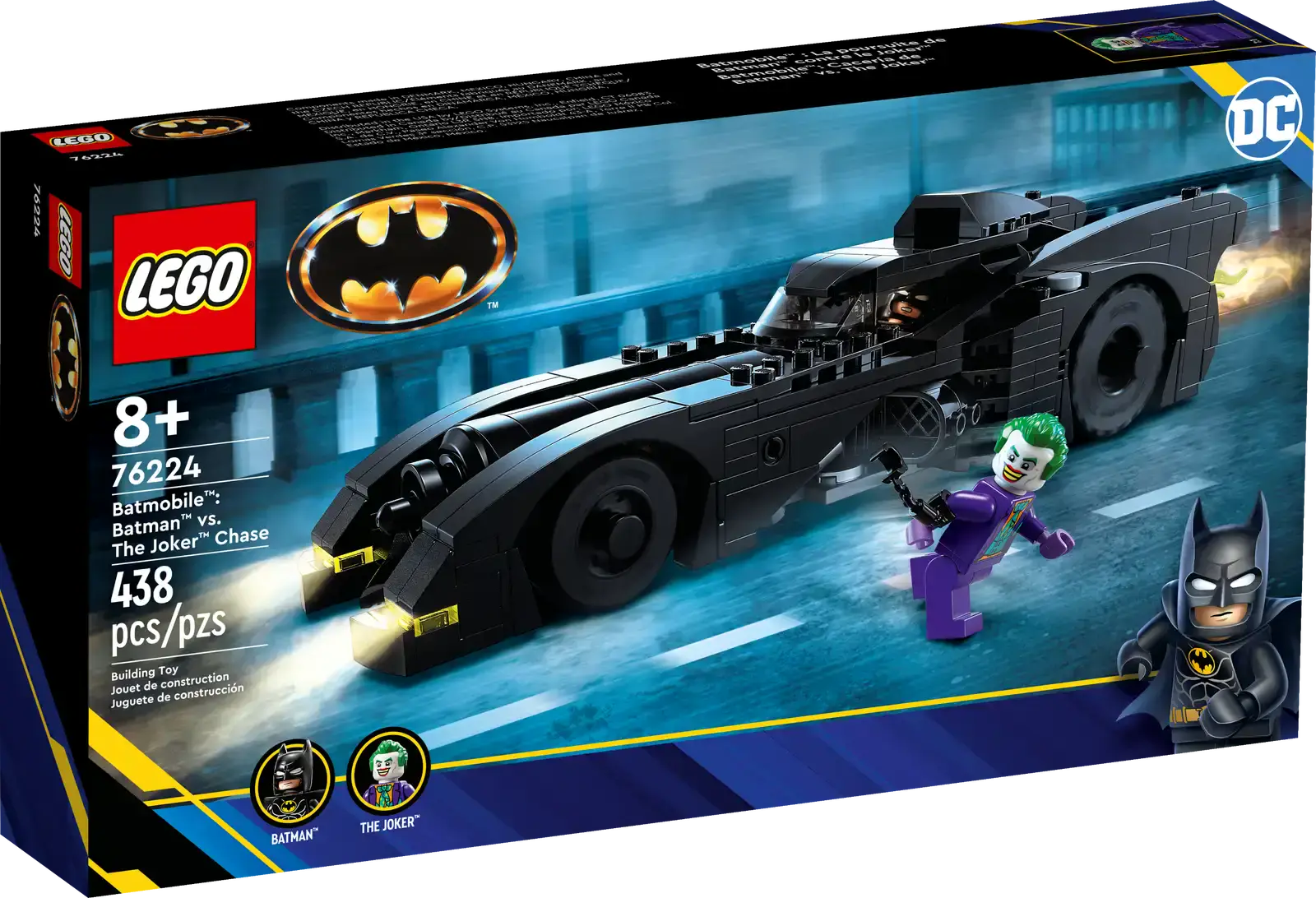 Блочный конструктор LEGO Бэтмобиль: Погоня за Джокером (76224)
