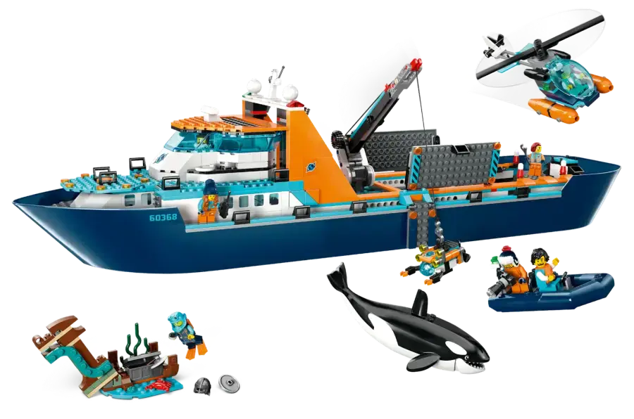 Блоковий конструктор LEGO City Арктичний дослідницький корабель (60368)