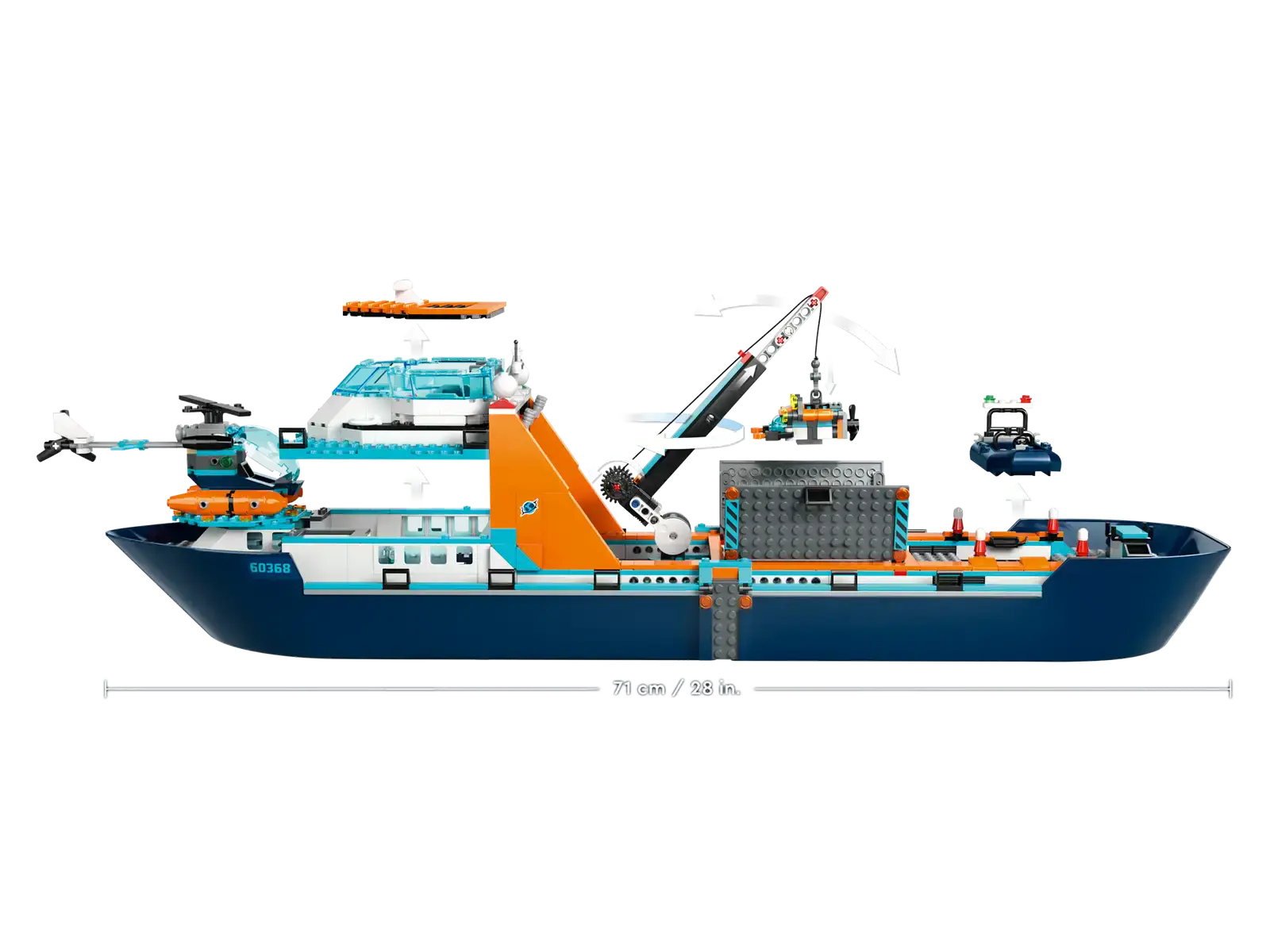Блоковий конструктор LEGO City Арктичний дослідницький корабель (60368)