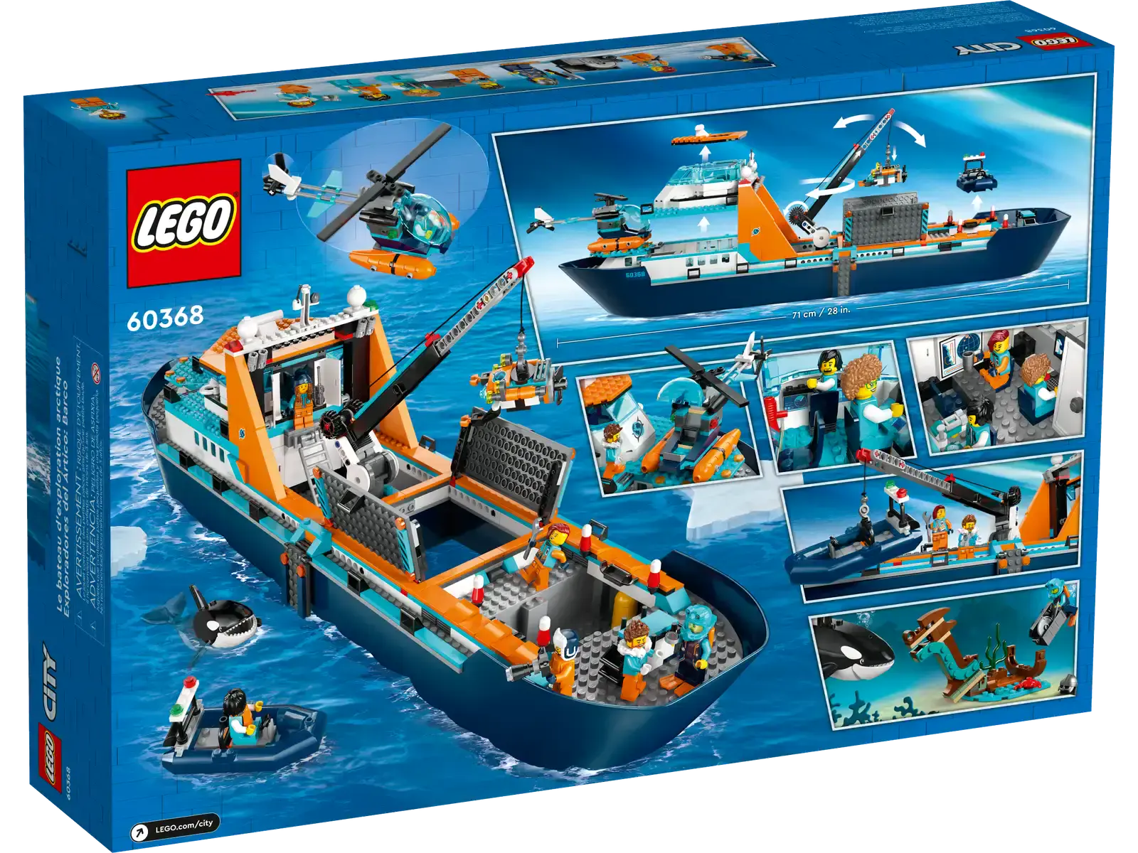 Блоковий конструктор LEGO City Арктичний дослідницький корабель (60368)