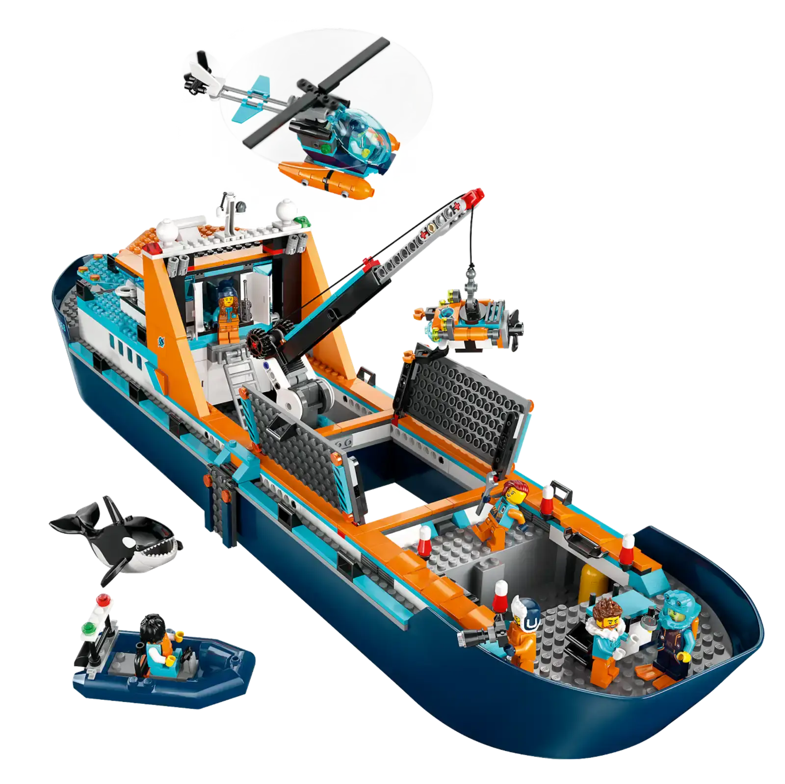 Блоковий конструктор LEGO City Арктичний дослідницький корабель (60368)