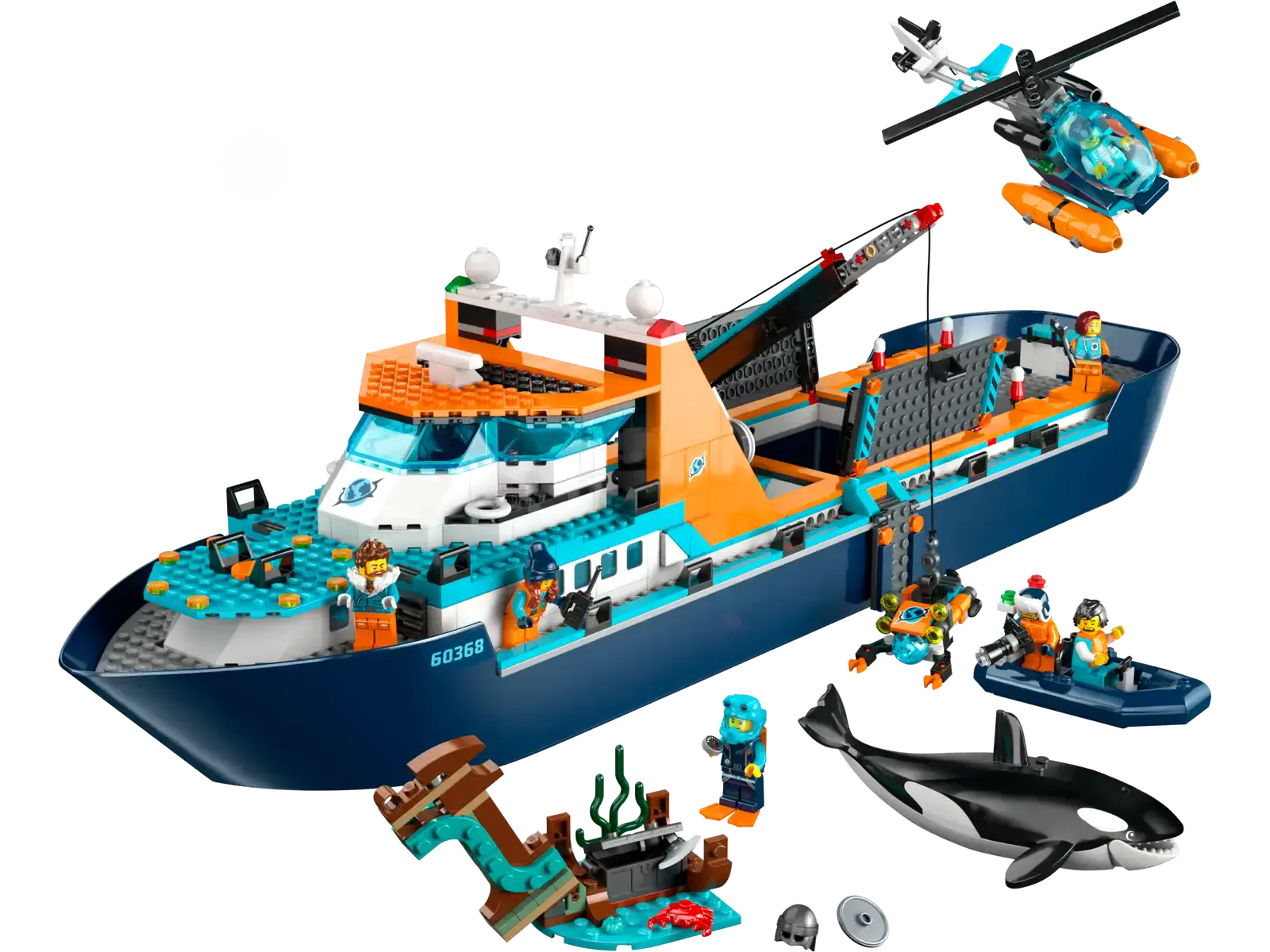 Блоковий конструктор LEGO City Арктичний дослідницький корабель (60368)