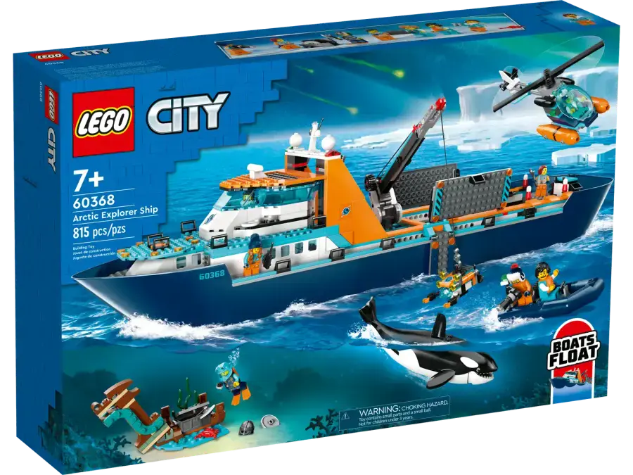 Блоковий конструктор LEGO City Арктичний дослідницький корабель (60368)