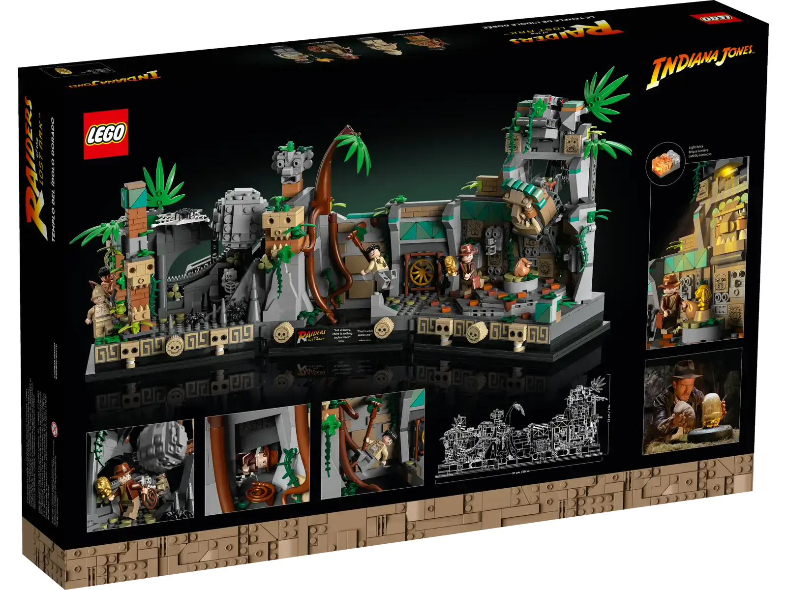 Блочный конструктор LEGO Indiana Jones Храм Золотого Идола (77015)