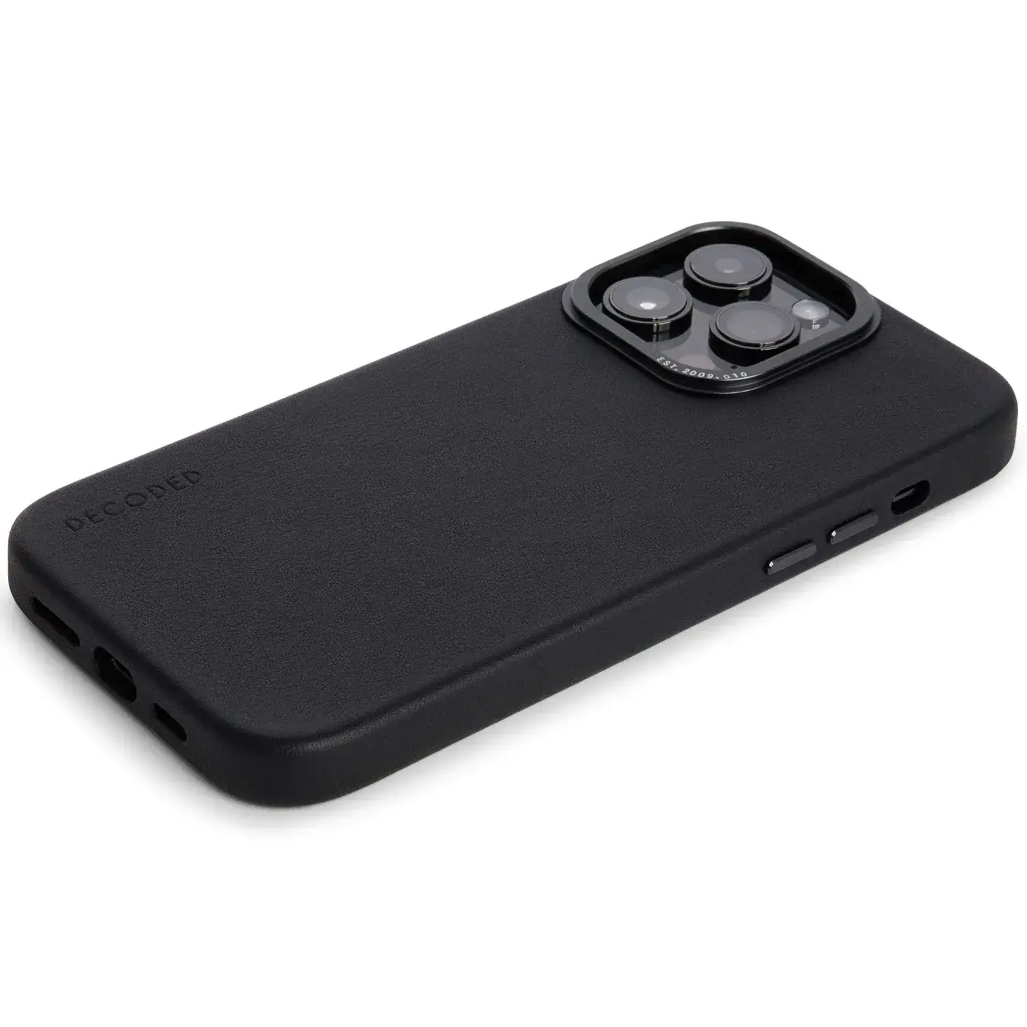 Чехол DECODED Leather Back Cover для iPhone 14 Pro Max - Black (D23IPO14PMBC1BK)