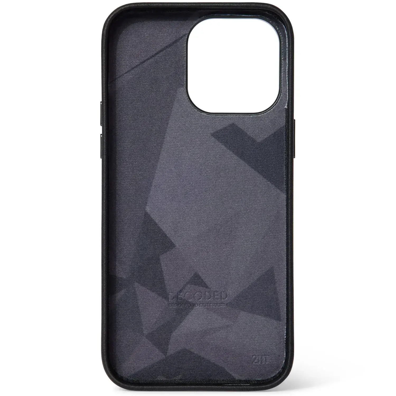 Чехол DECODED Leather Back Cover для iPhone 14 Pro Max - Black (D23IPO14PMBC1BK)