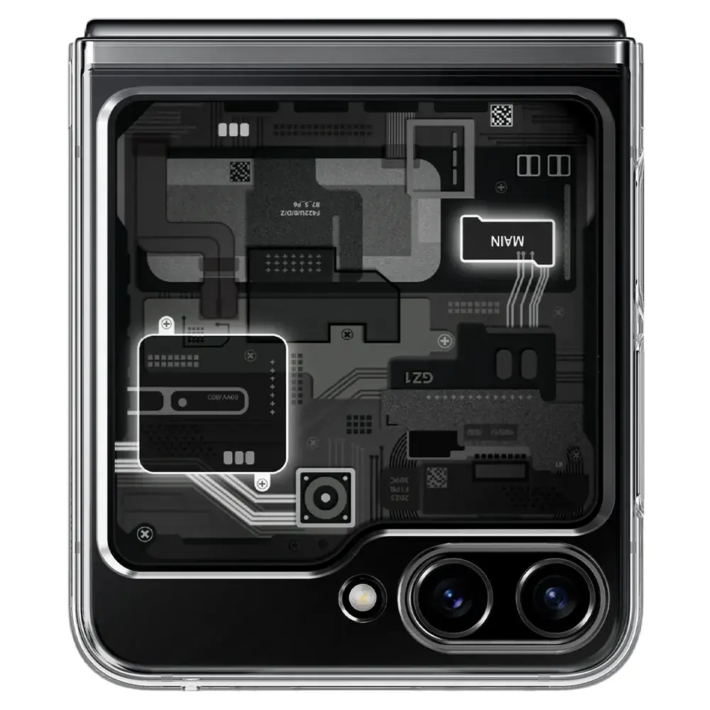Чохол Spigen AirSkin Case for Galaxy Flip 5 - Zero One (ACS06971)