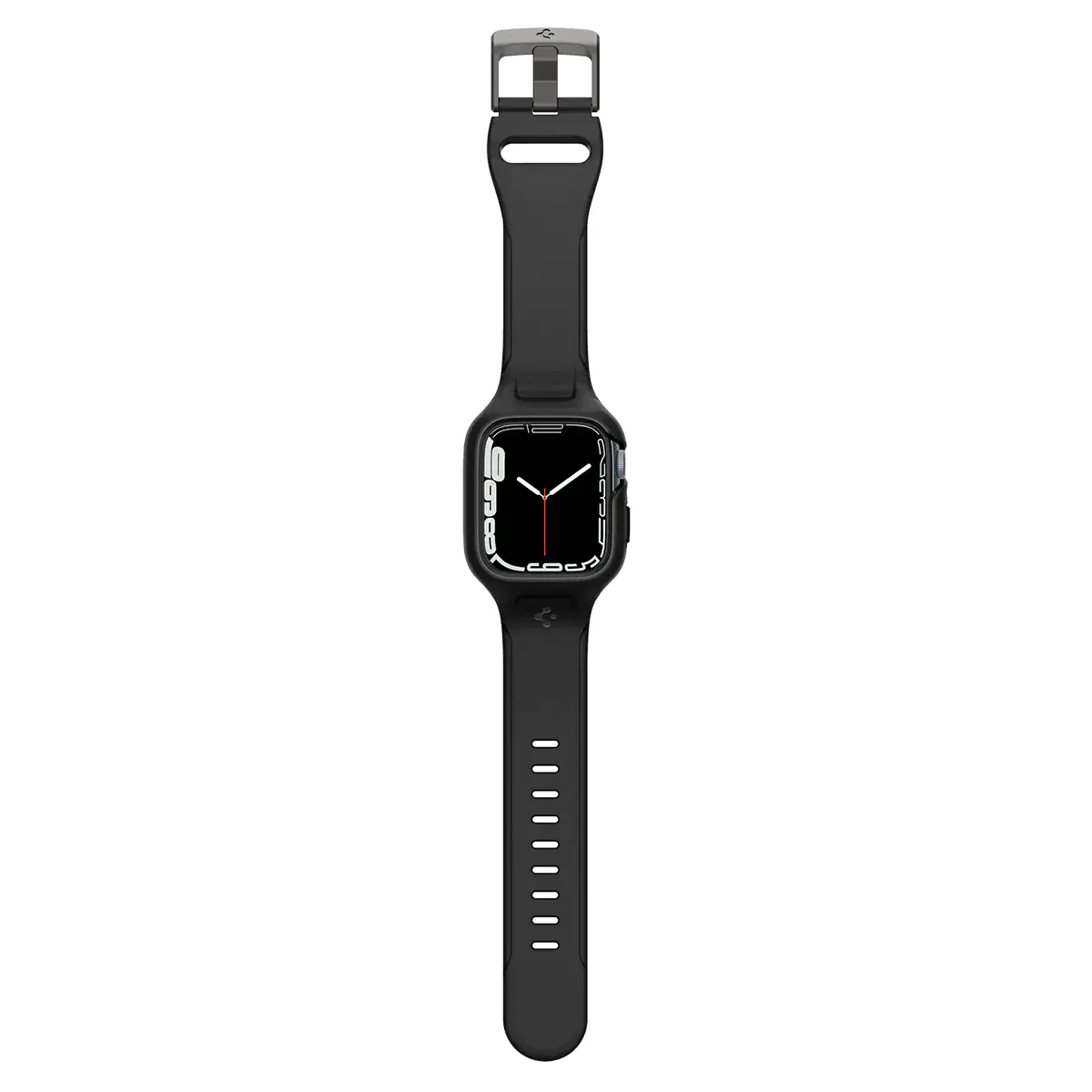 Чехол и ремешок 2в1 Spigen Case Liquid Air Pro for Apple Watch Series 45mm - Black (ACS04182)