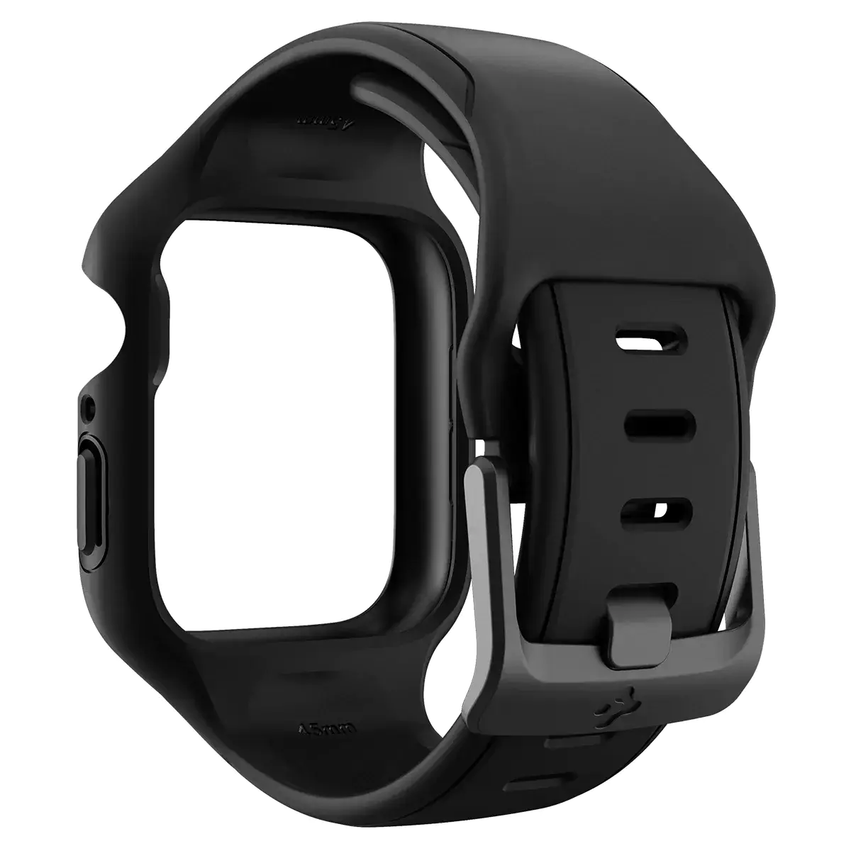 Чехол и ремешок 2в1 Spigen Case Liquid Air Pro for Apple Watch Series 45mm - Black (ACS04182)
