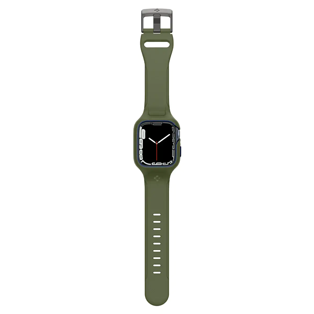 Чехол и ремешок 2в1 Spigen Case Liquid Air Pro for Apple Watch Series 45mm - Moss Green (ACS04408)