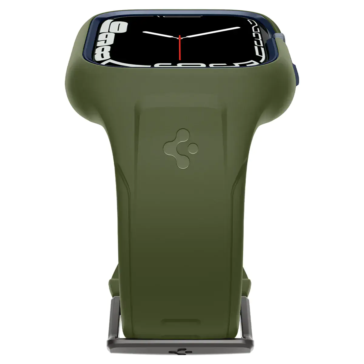 Чехол и ремешок 2в1 Spigen Case Liquid Air Pro for Apple Watch Series 45mm - Moss Green (ACS04408)